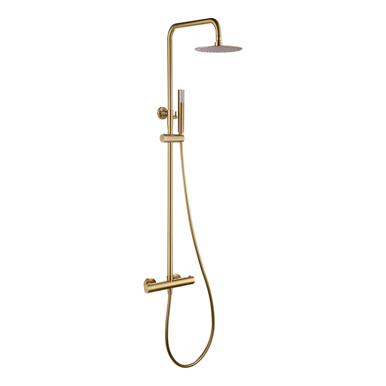 Colonna doccia termostatica serie Genova oro spazzolato