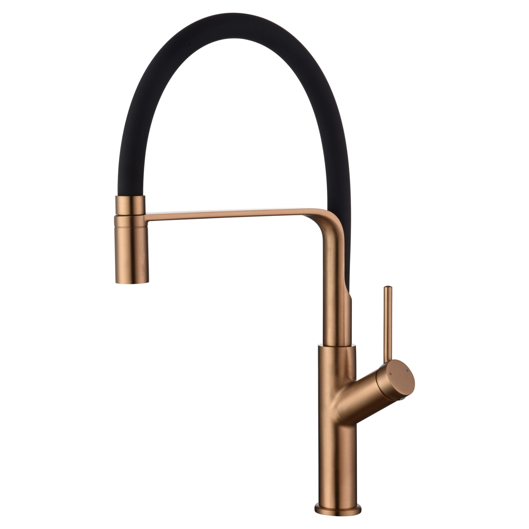 Miscelatore lavello Sena oro rosa spazza
