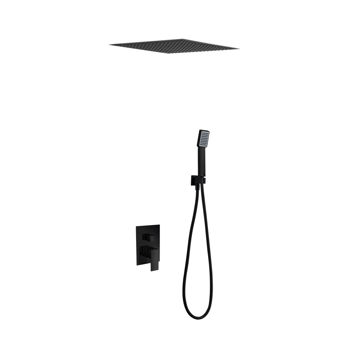 Kit incasso doccia miscelatore Volga ner