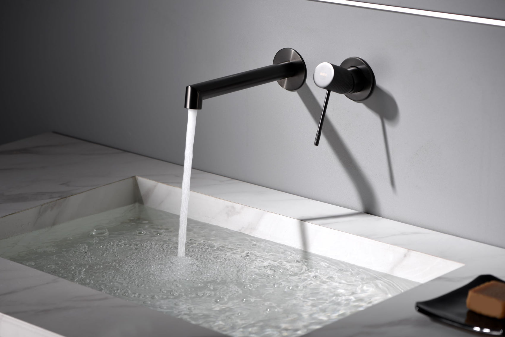 Miscelatore incasso lavabo Line nero opa