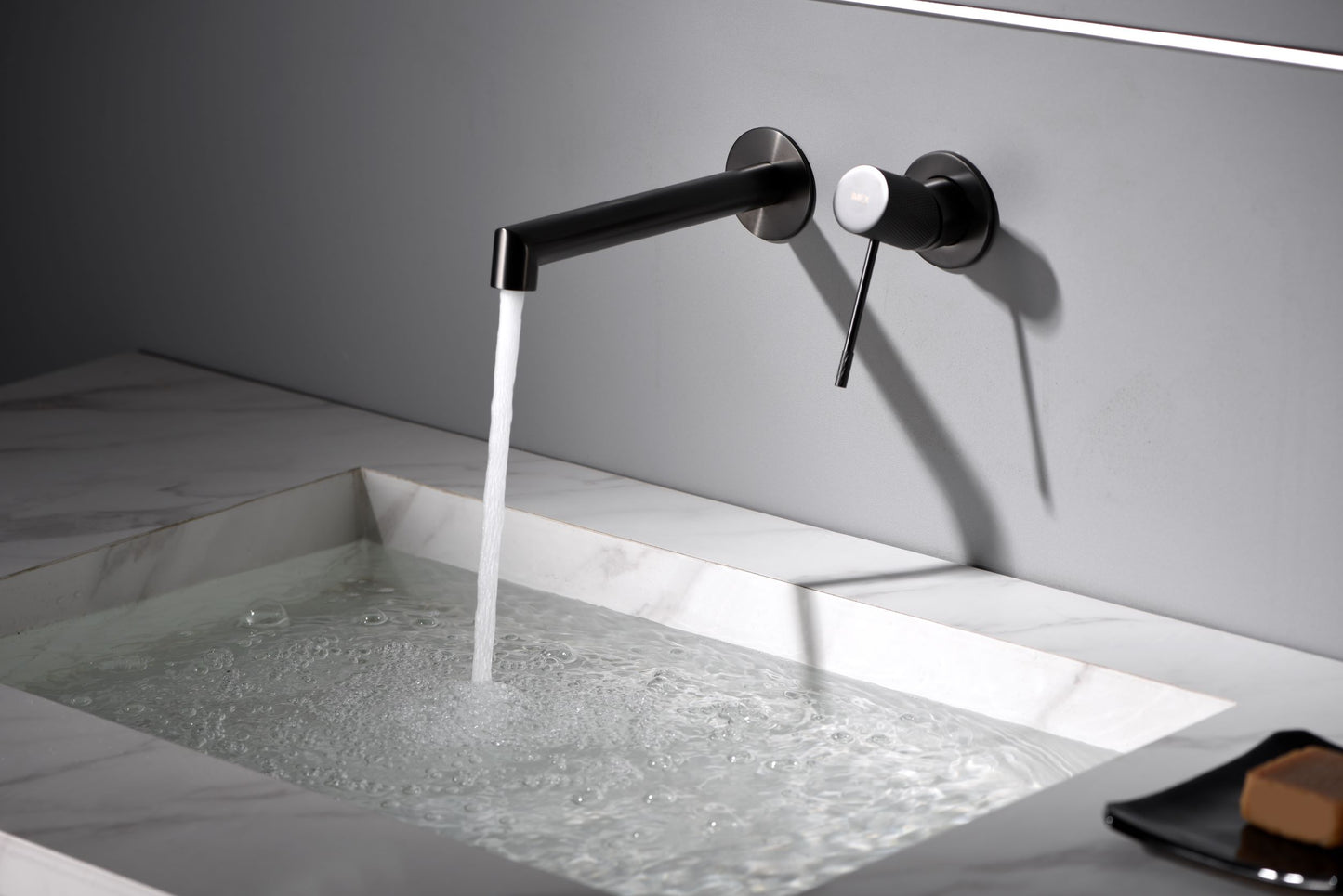Miscelatore incasso lavabo Line nero opa