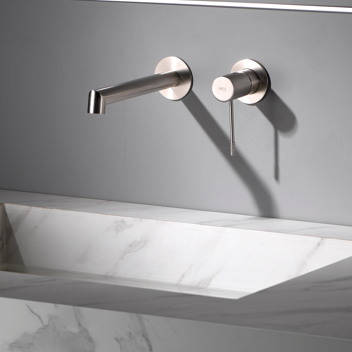 Miscelatore incasso lavabo Line nikel sp