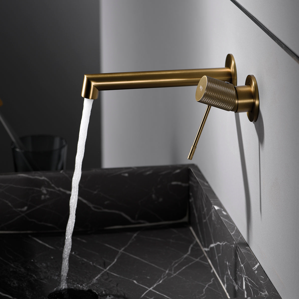 Miscelatore incasso lavabo Line oro spaz