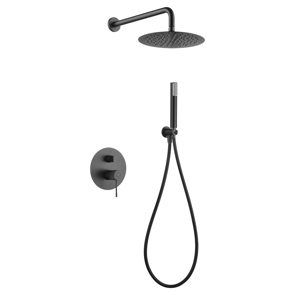 Kit incasso doccia miscelatore Line blac