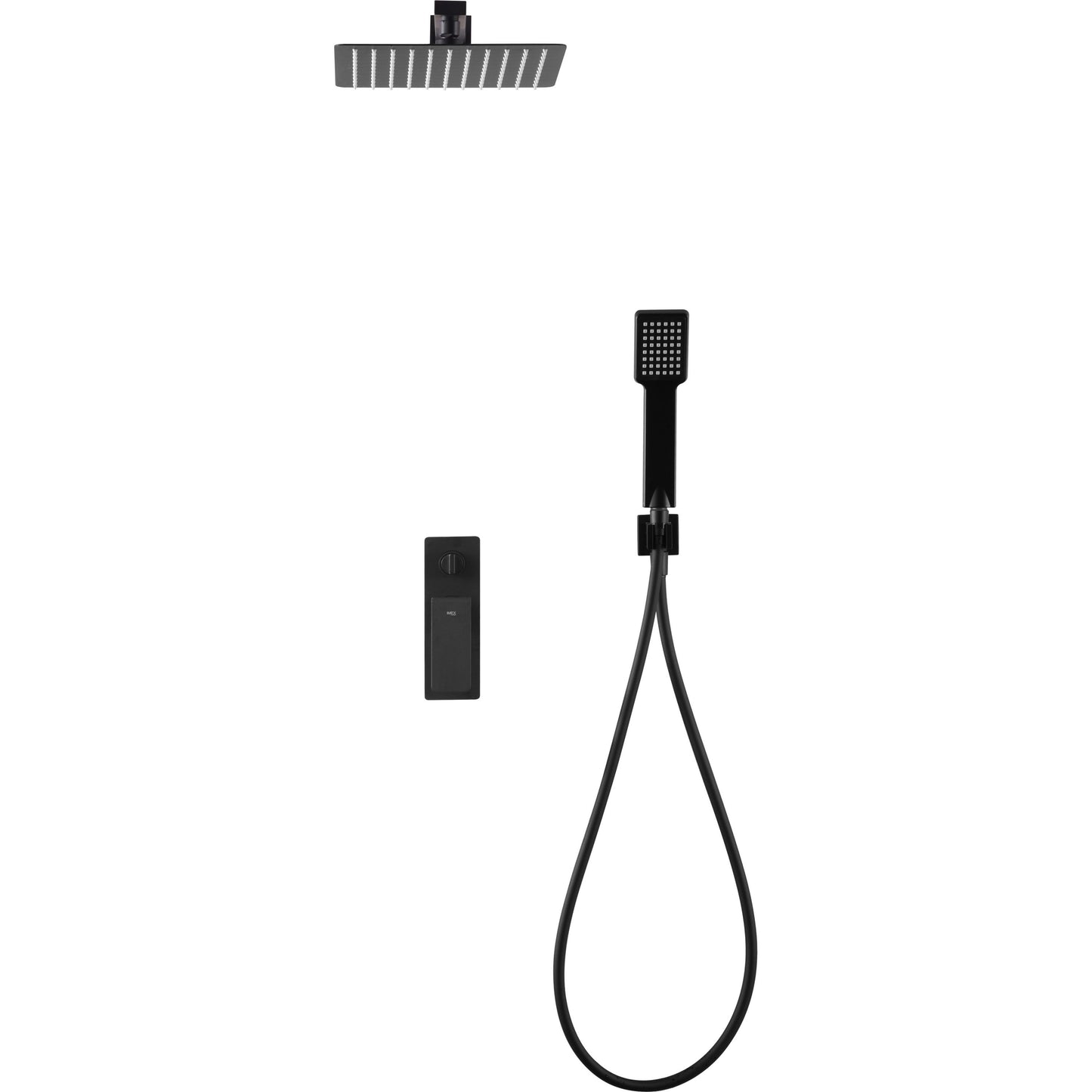 Kit incasso doccia miscelatore Fiyi nero