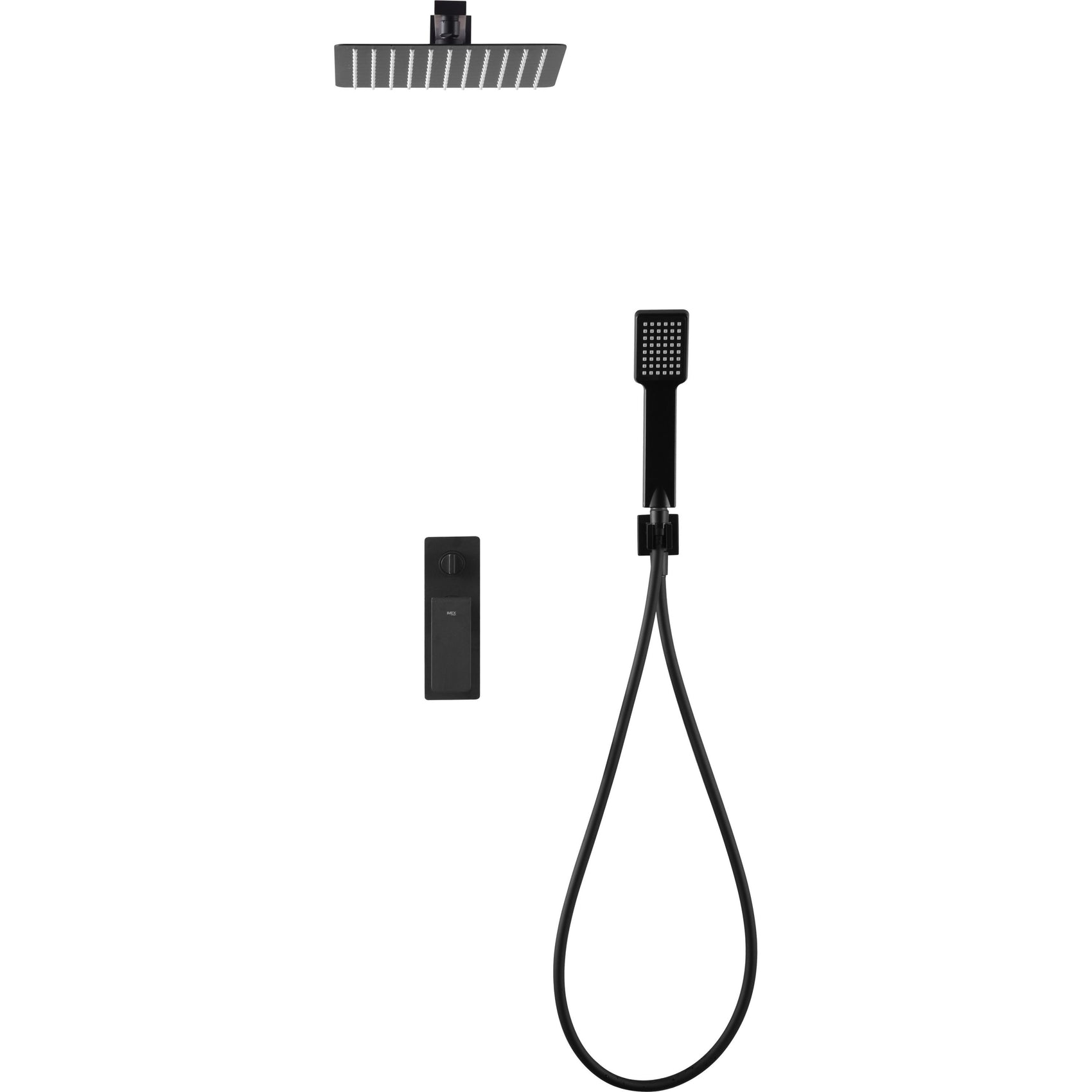 Kit incasso doccia miscelatore Fiyi nero