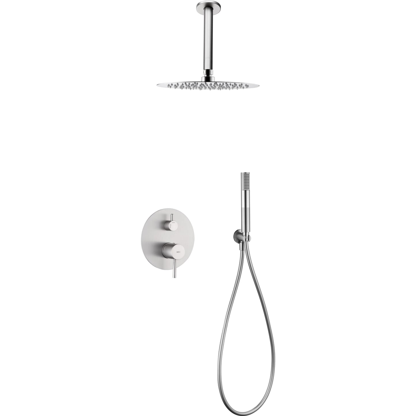 Kit incasso doccia miscelatore Tivoli nikel spazzolato