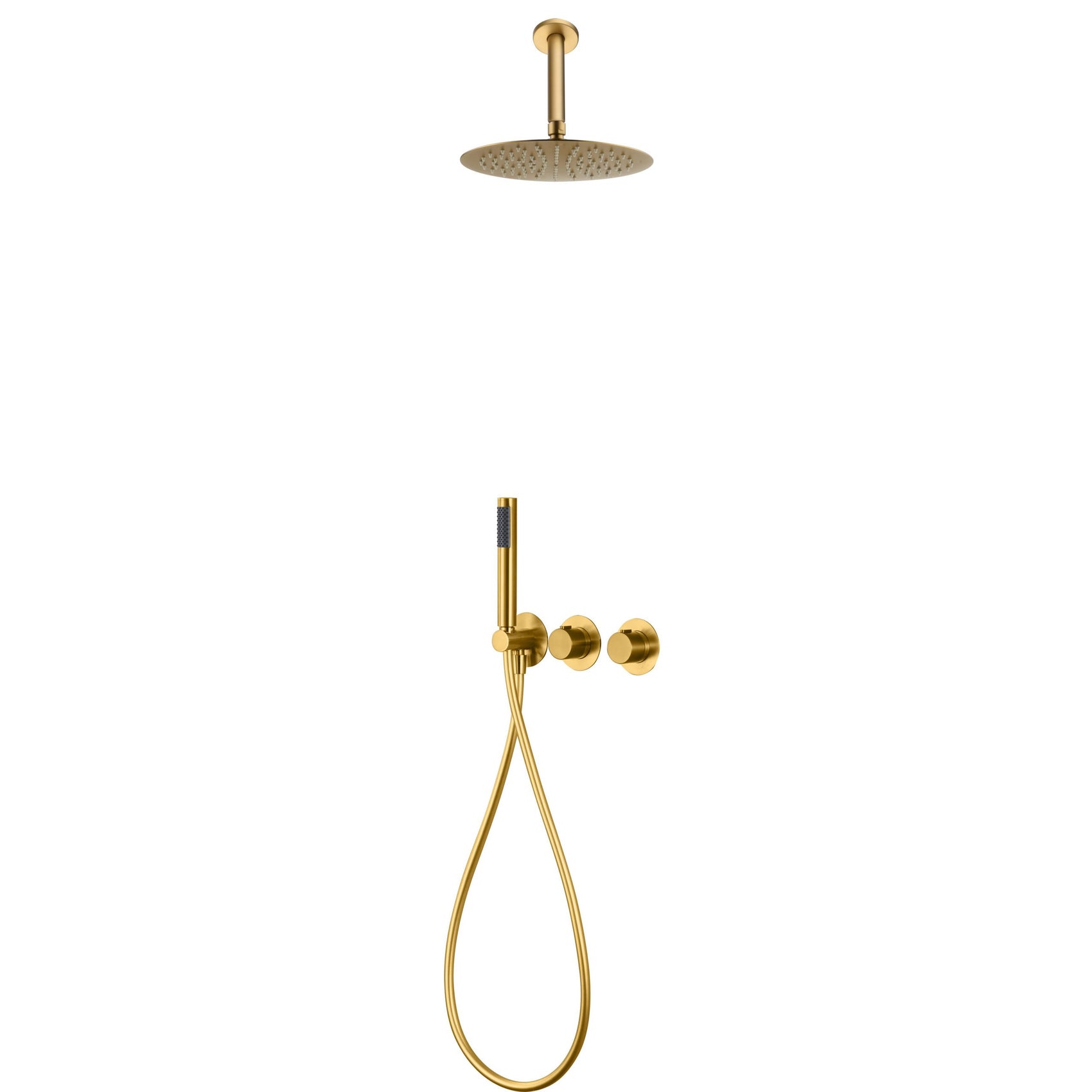Kit incasso doccia miscelatore Breda oro spazzolato