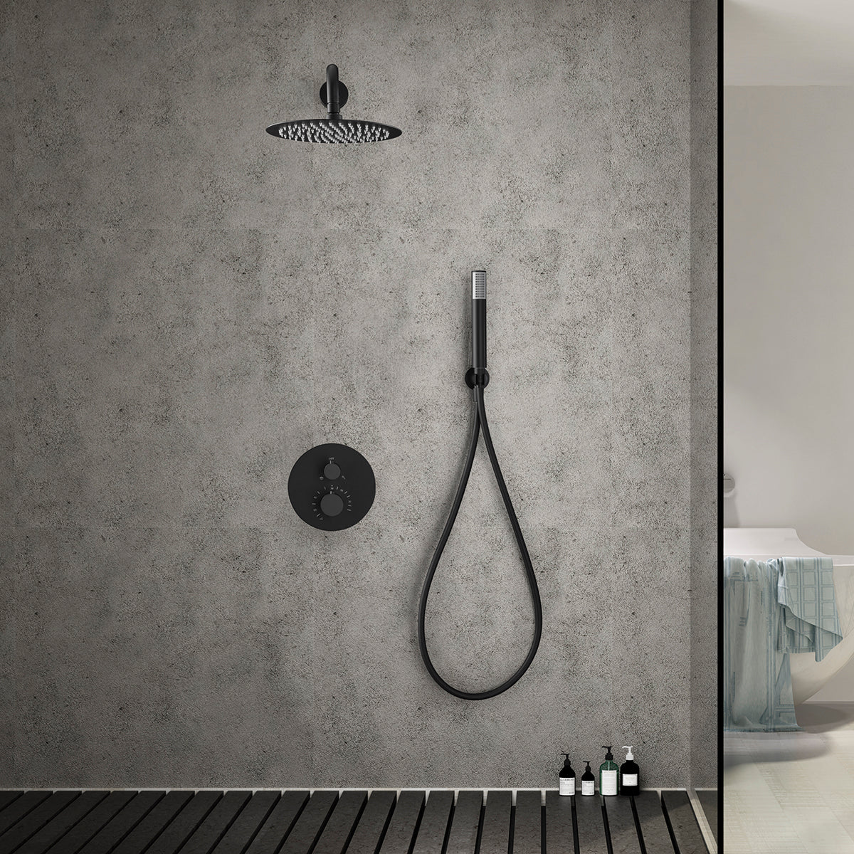 Kit incasso doccia termostatico Line ner