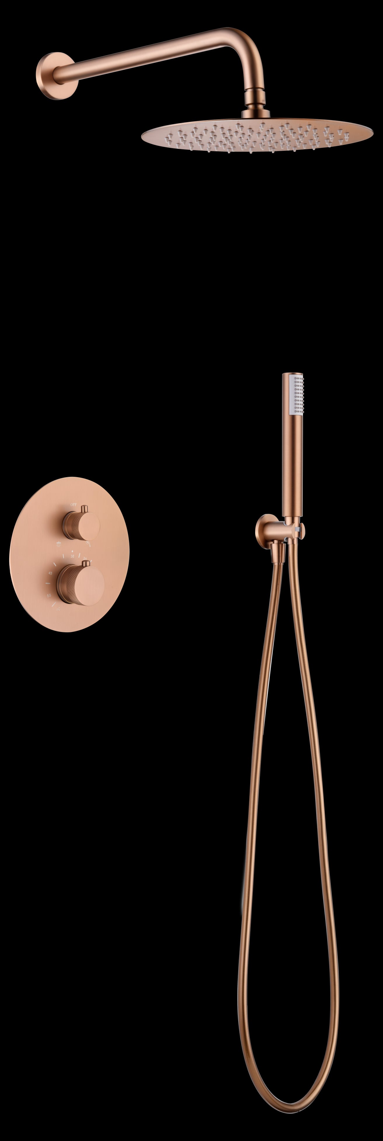 Kit incasso doccia termostatico Line oro