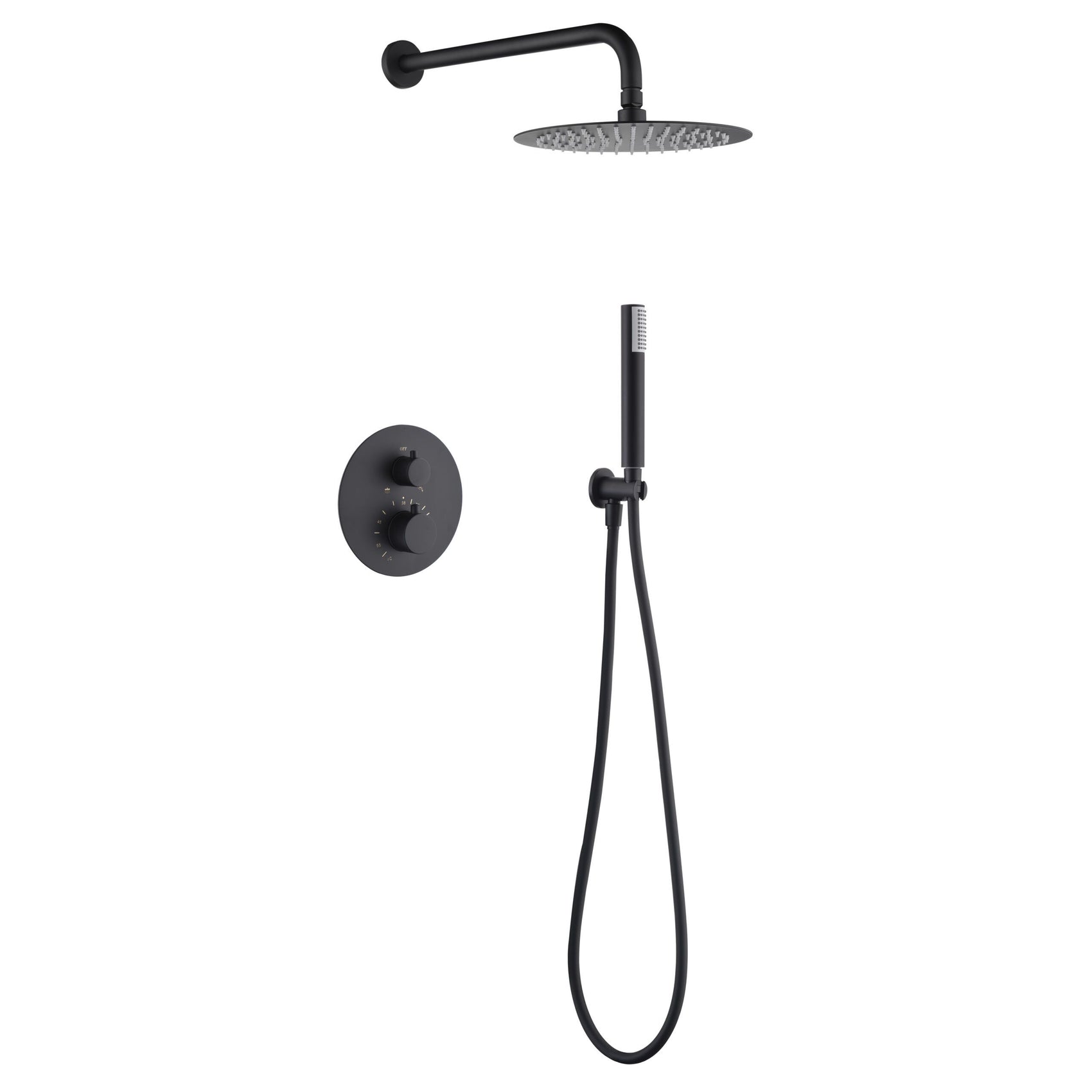 Kit incasso doccia miscelatore Monza ner