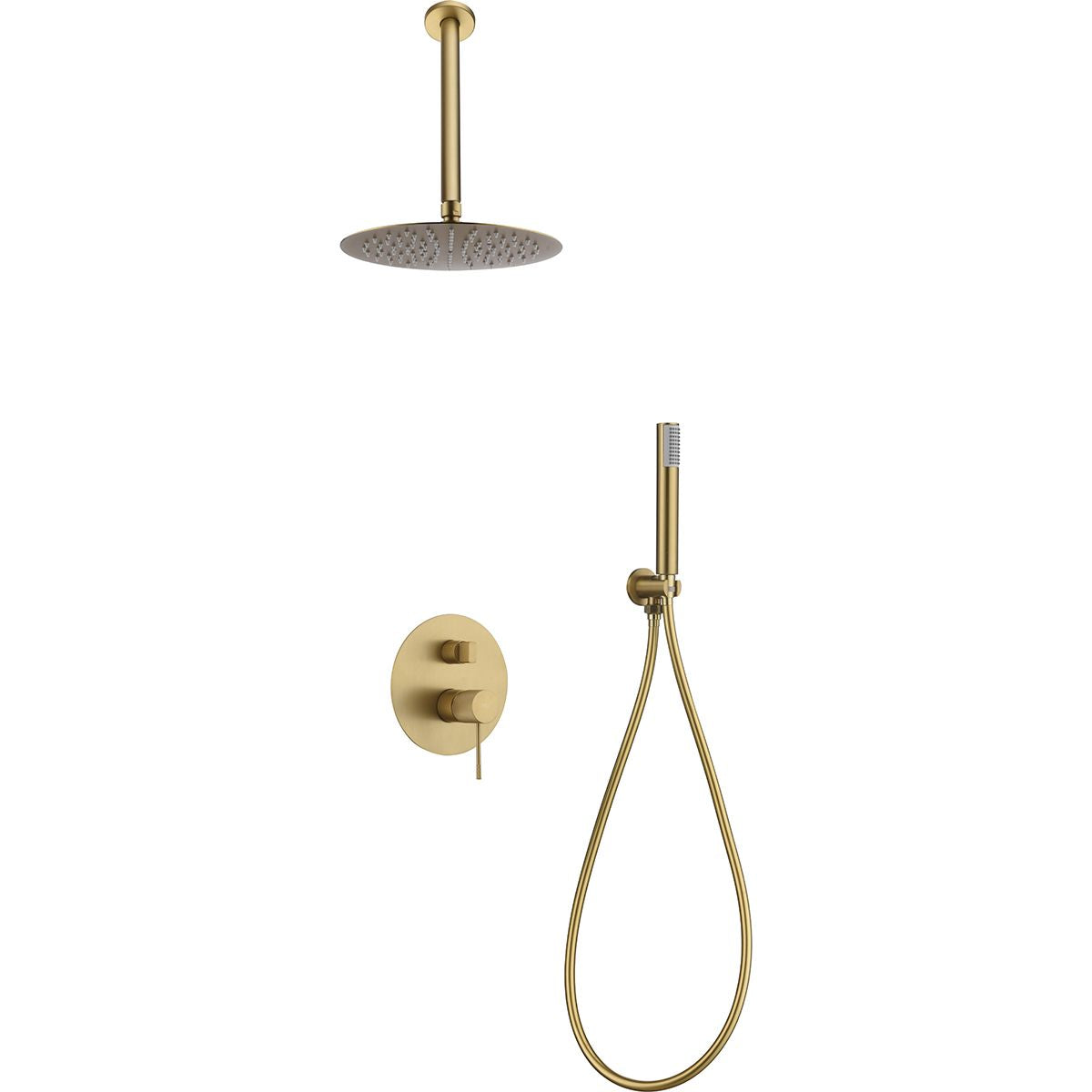 Kit incasso doccia termostatico Line oro
