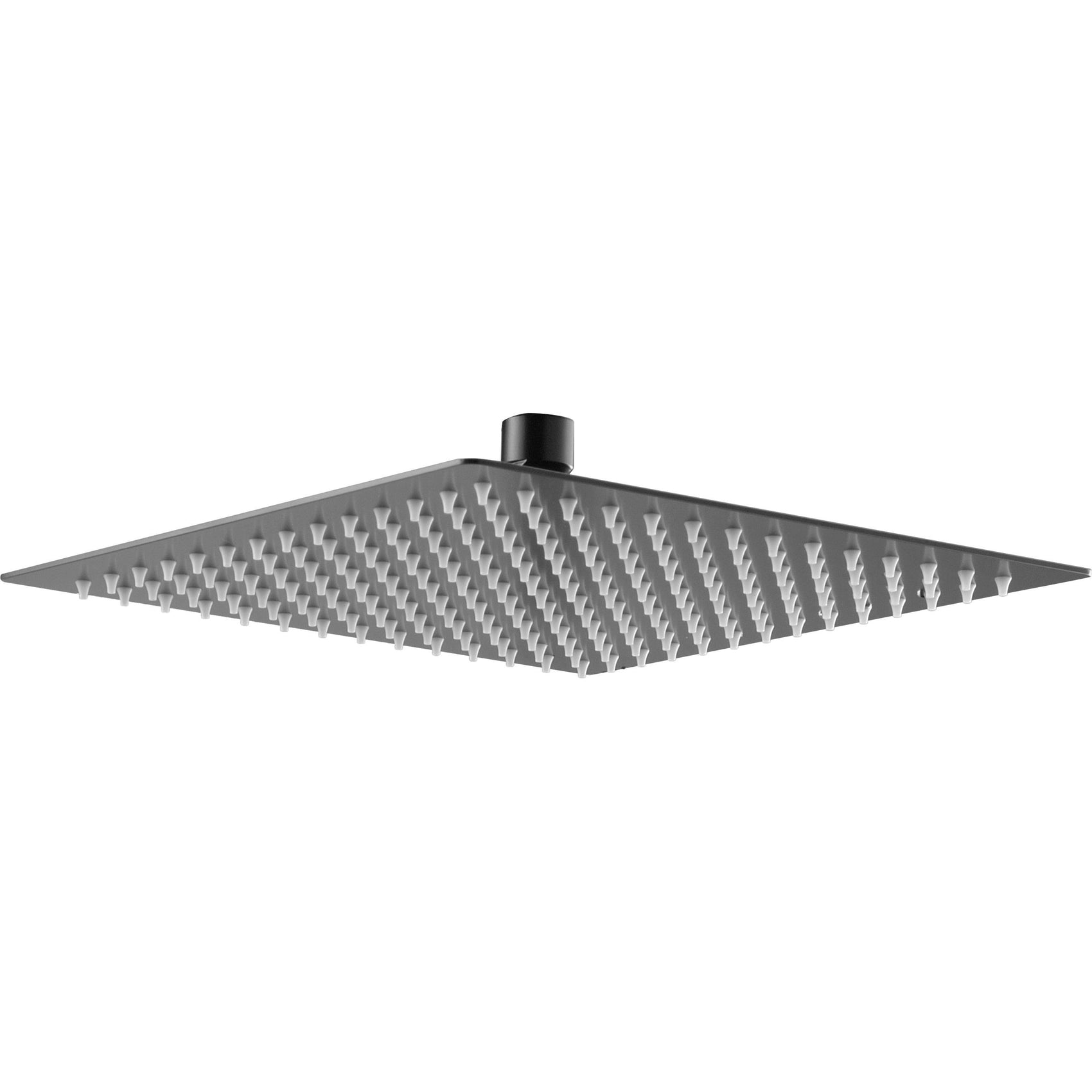 Soffione quadrato 30x30 nero canna di fucile