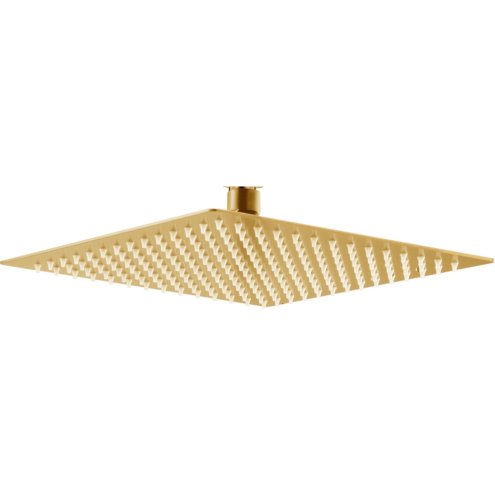 Soffione quadrato 30x30 oro spazzolato