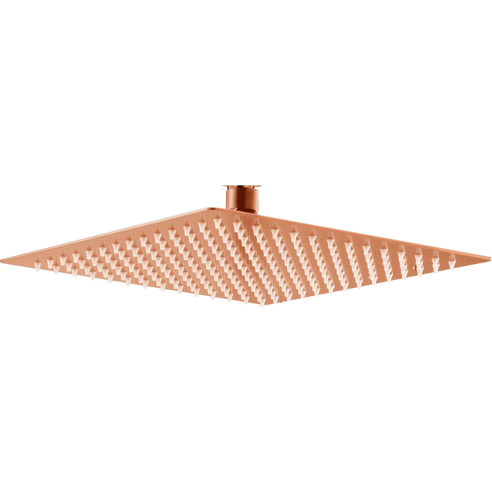 Soffione quadrato 30x30 oro rosa spazzolato