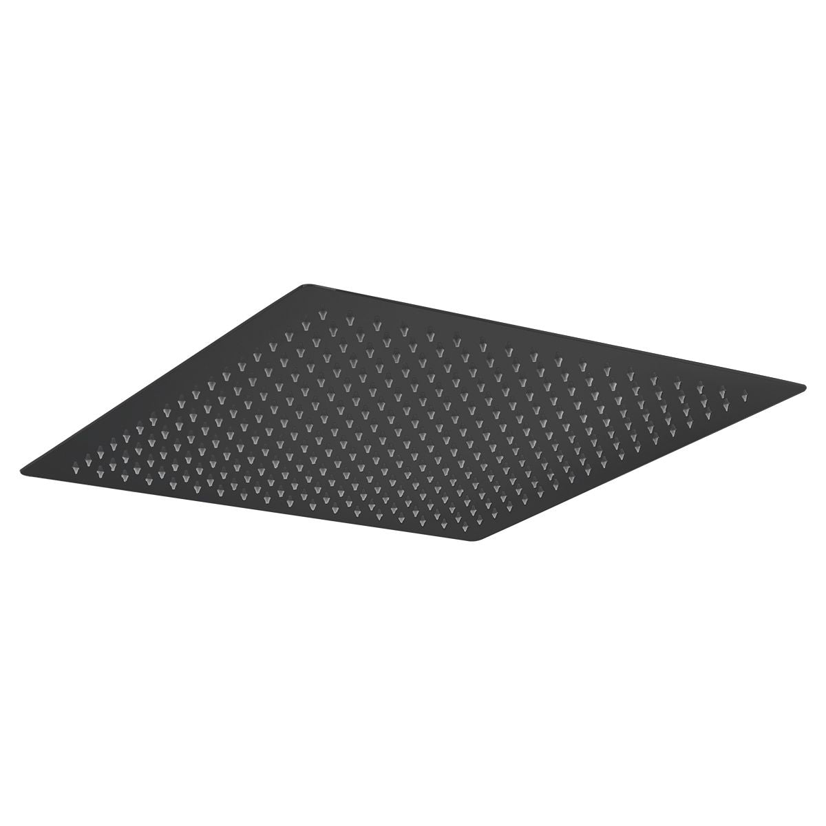 Soffione quadro 40x40cm nero opaco