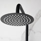 Soffione tondo Ø20 cm nero opaco