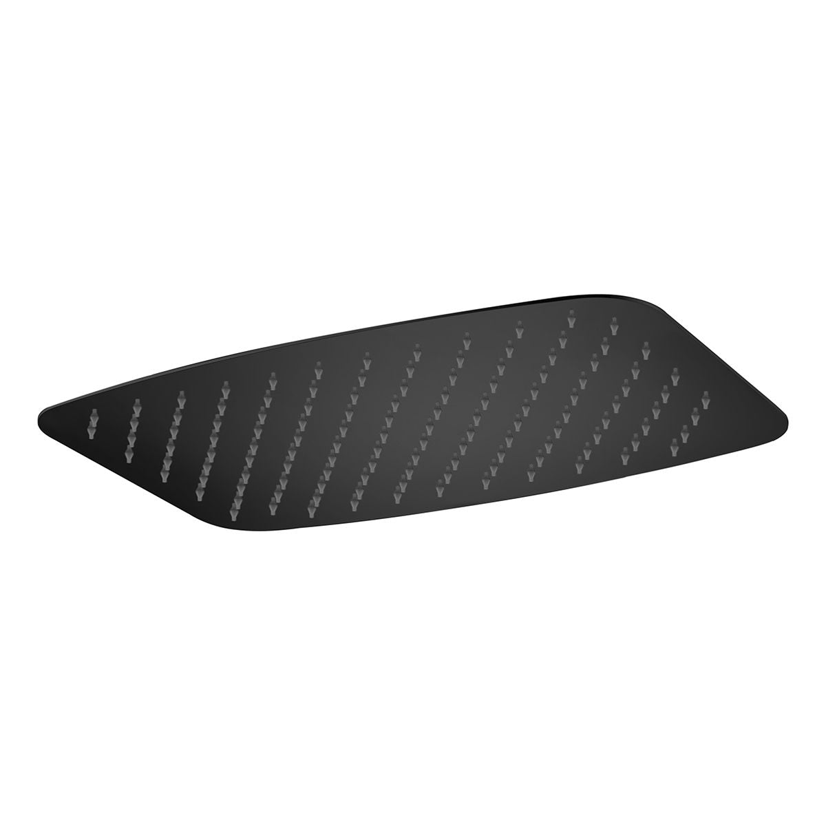Soffione rettangolare 20x30cm nero opaco