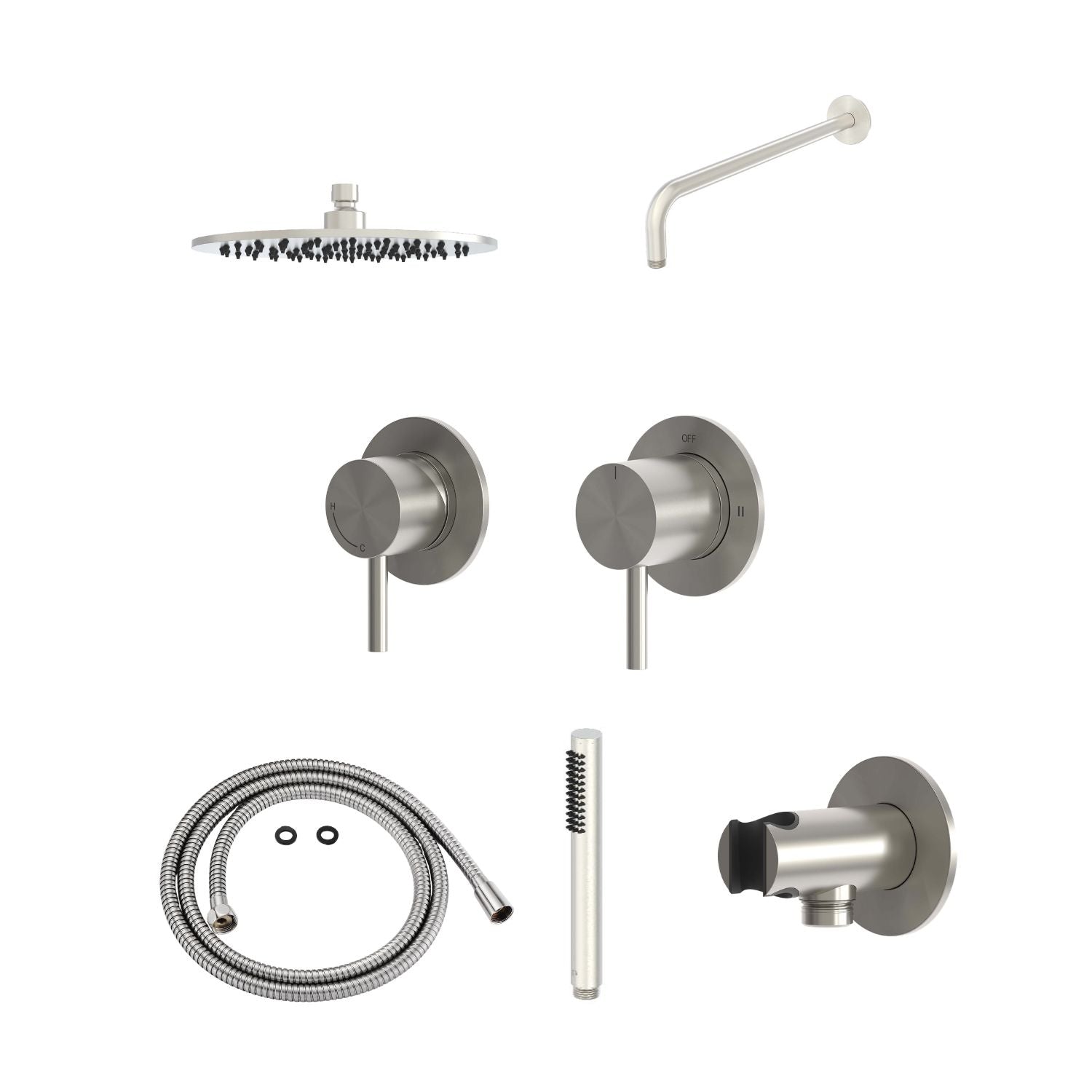 kit doccia inox 25 cm design elegante e resistenza acquista