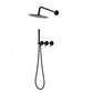 kit doccia incasso parete nera 25 cm eleganza e qualita
