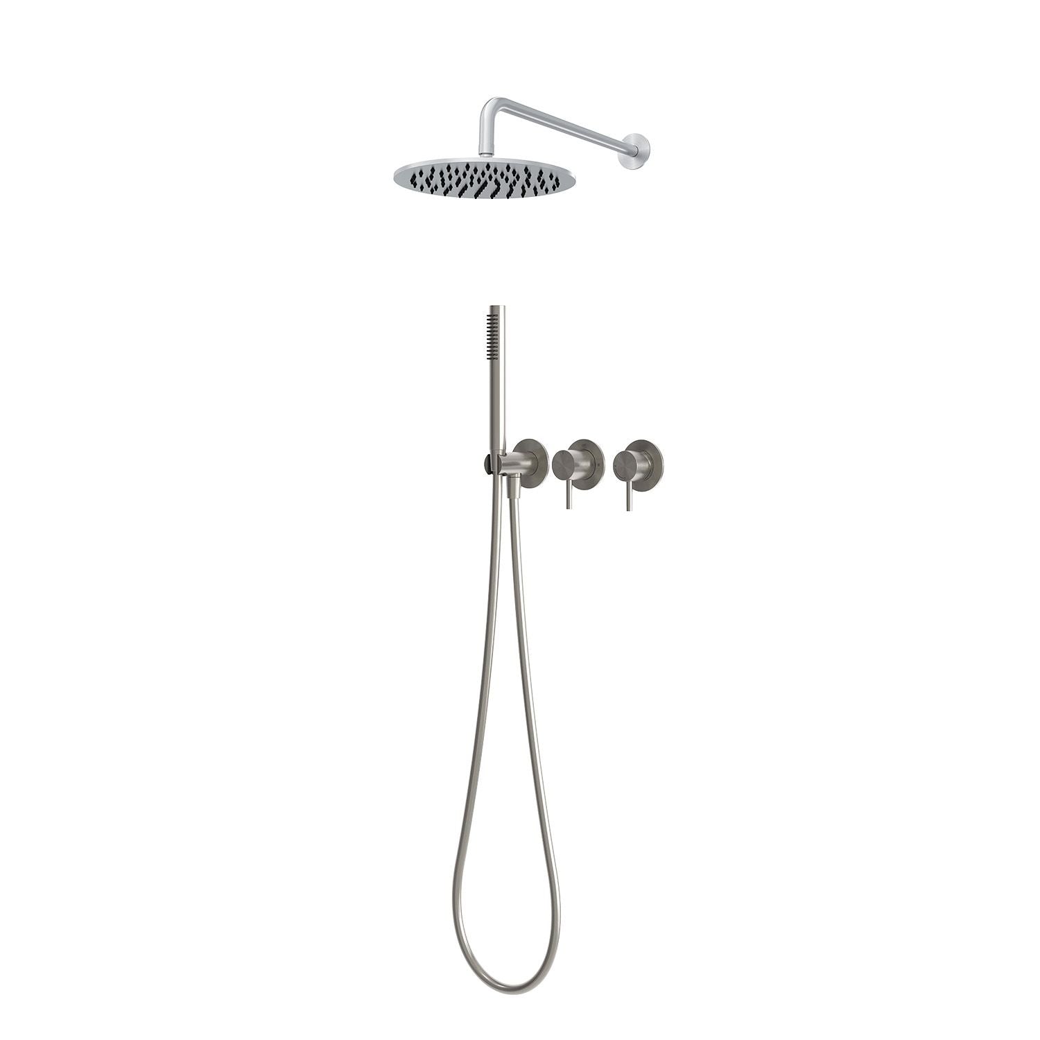 Kit doccia incasso 25 cm inox eleganza e resistenza