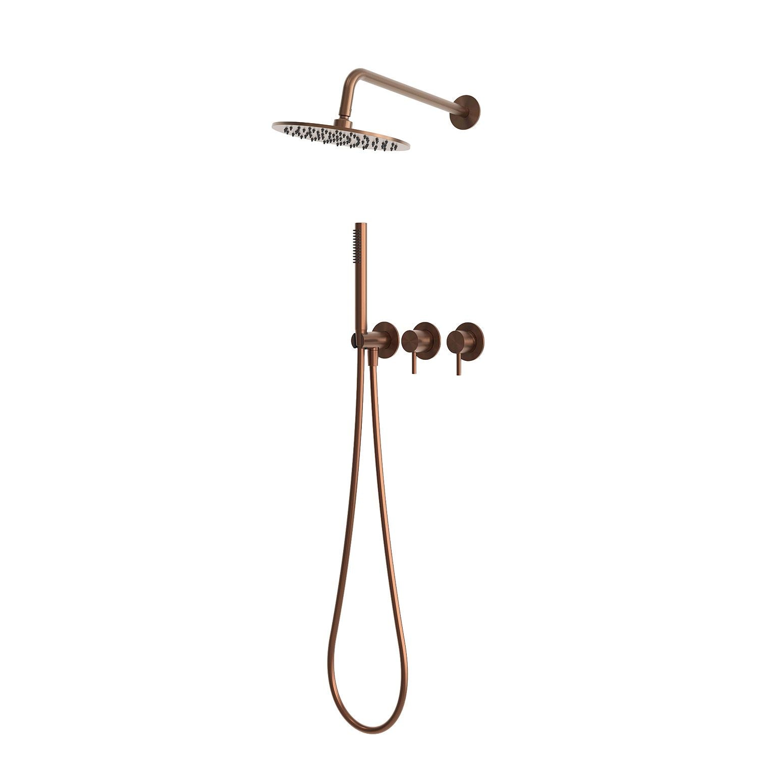 Kit doccia incasso 25 cm oro rosa eleganza e qualita