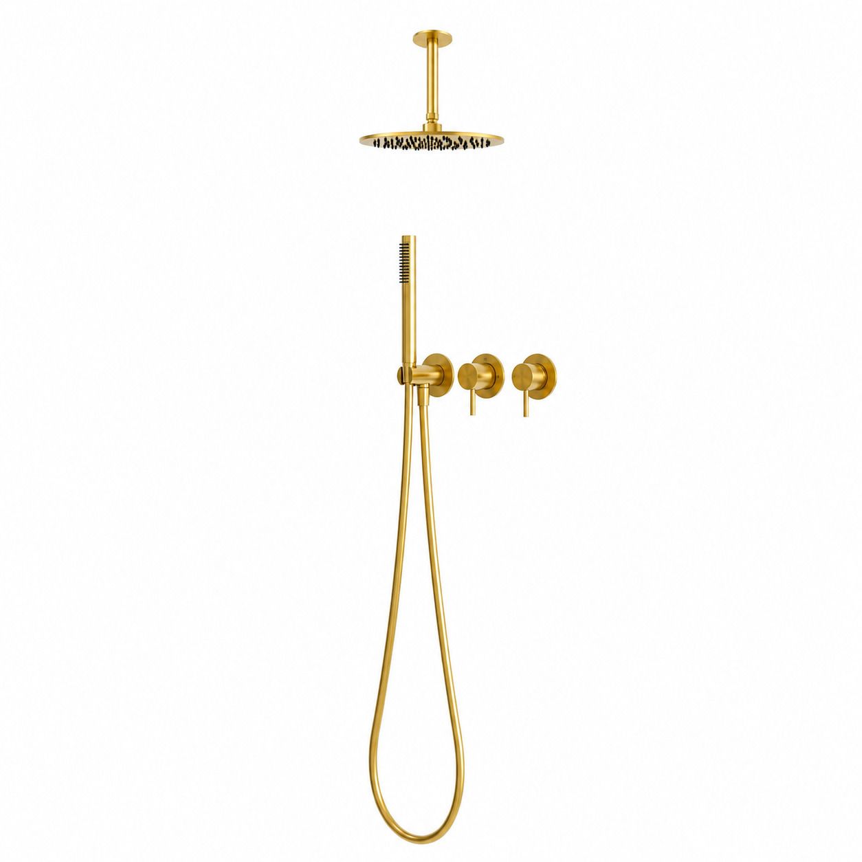 Kit incasso doccia parete 25 oro