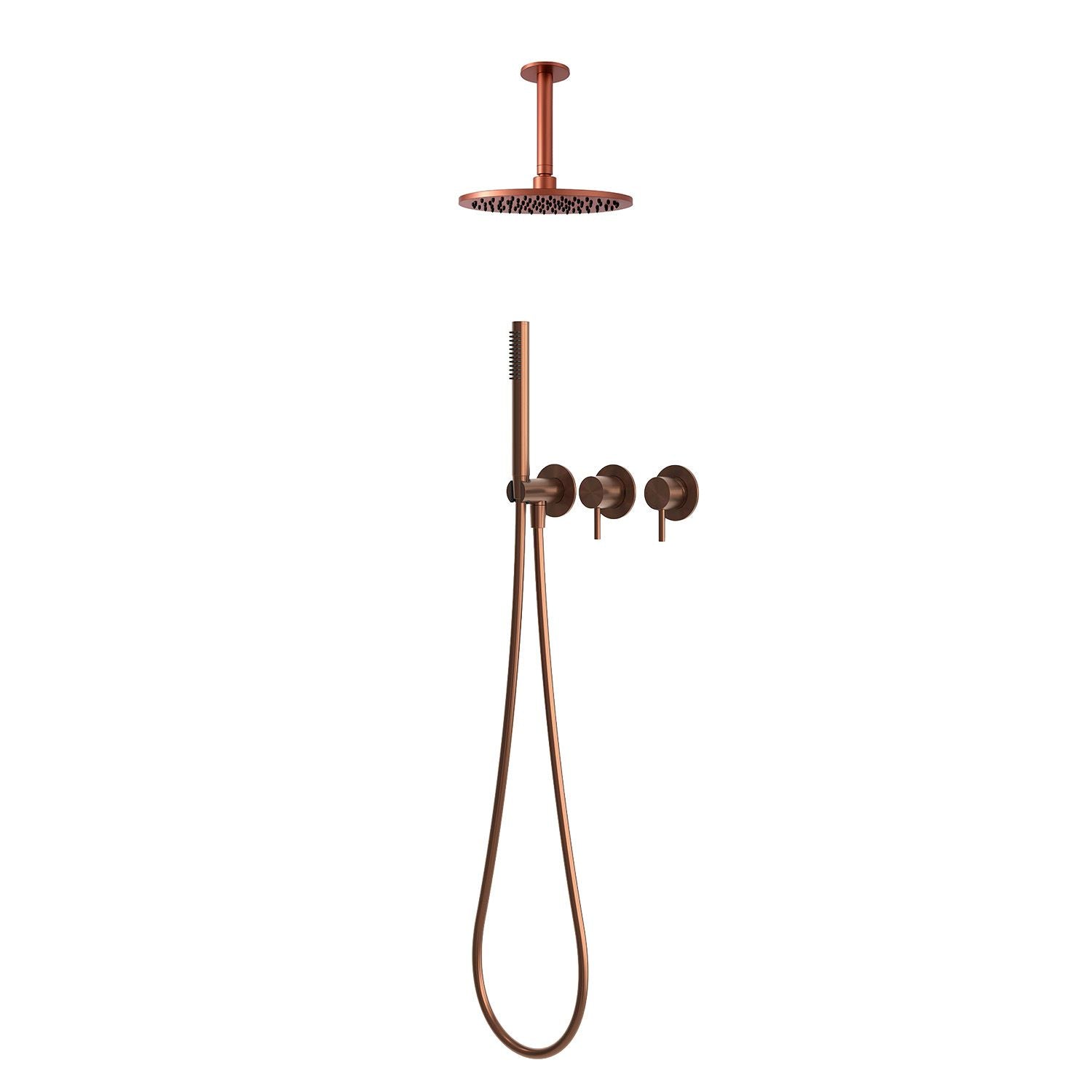 kit doccia soffitto corto 25 oro rosa eleganza e qualita acq