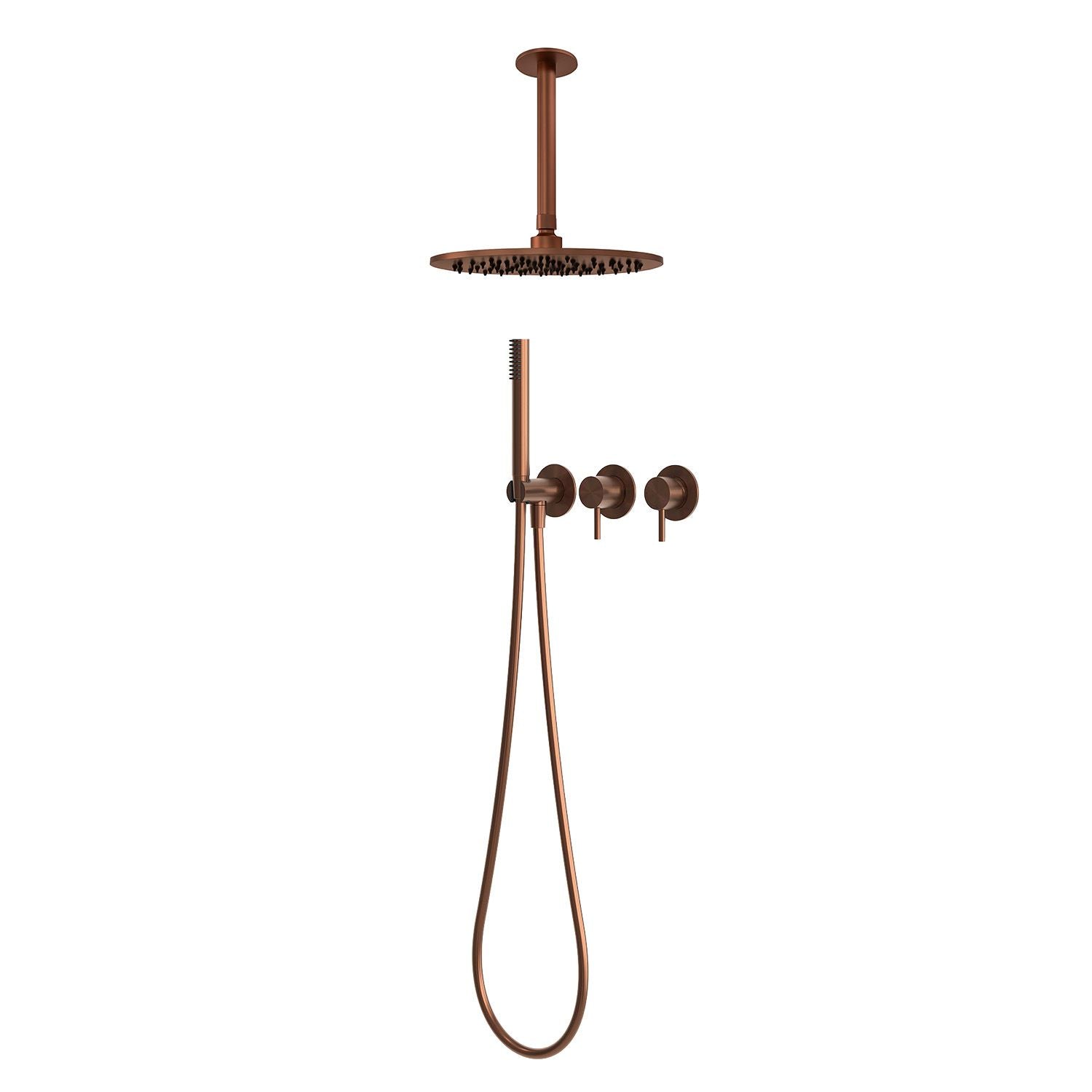 Sined kit doccia soffitto acqua fredda lungo 25 oro rosa eleganza e qualita acquista ora
