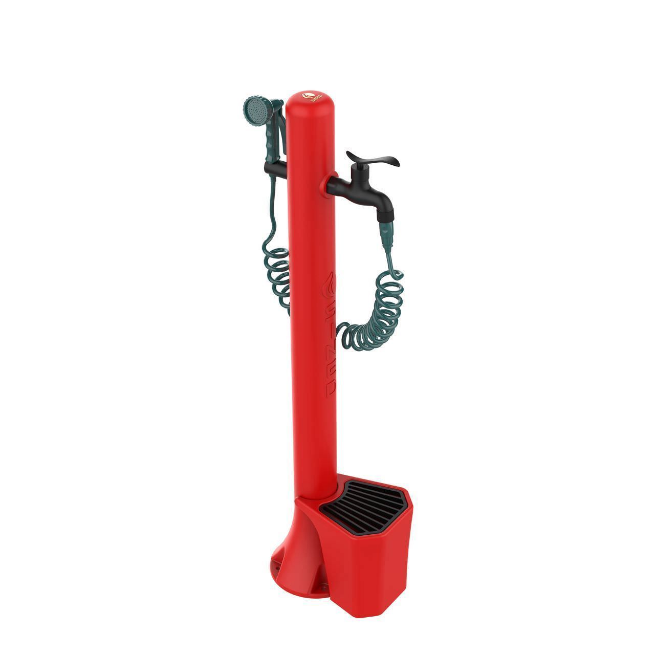 Sined Acqua Pro Fontanella Da Giardino e Secchiello Con Capacita 5 l In Polietilene Rosso