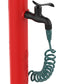 Fontanella da giardino rossa SINED con secchiello e tubo flessibile