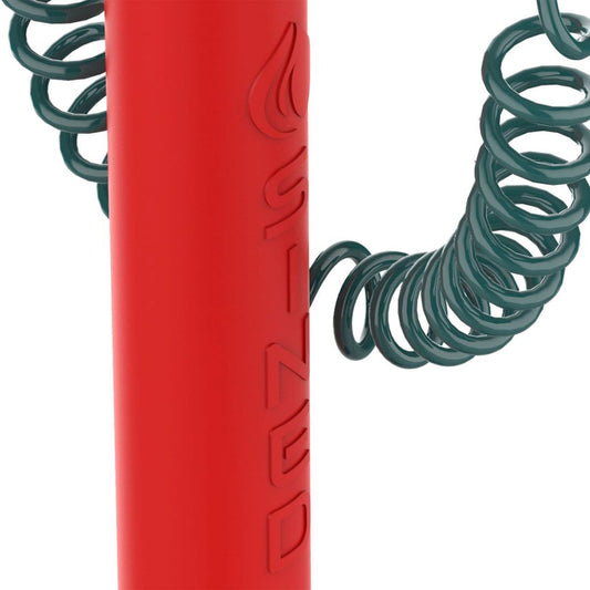 Fonte de jardim vermelha SINED com balde e tubo flexível