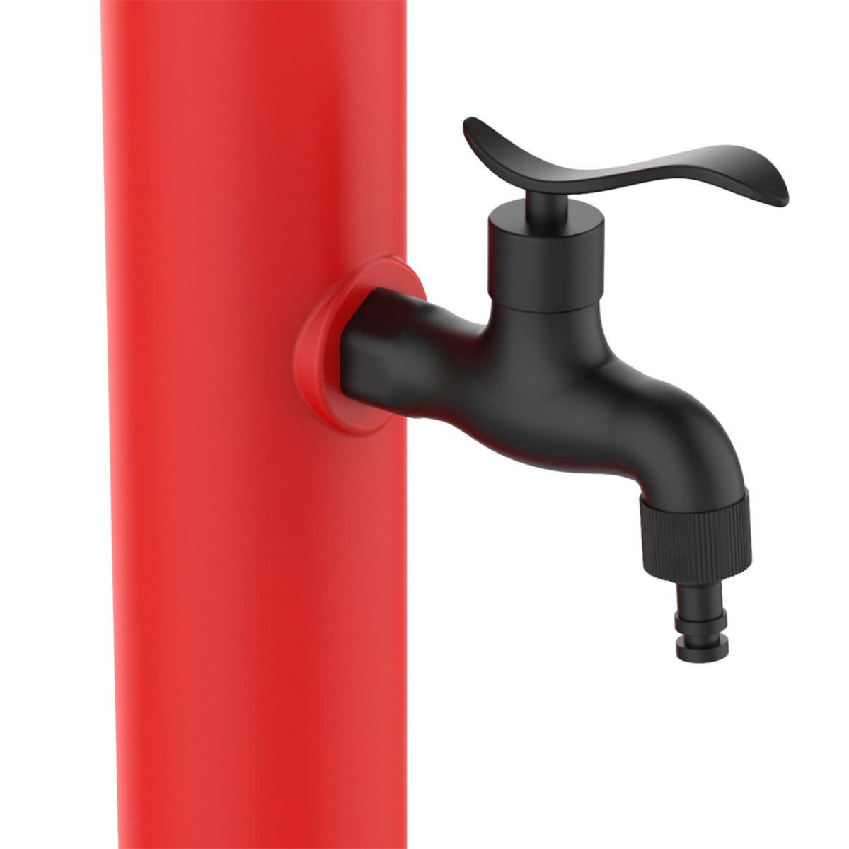 Sined Acqua Kit Composto Da Fontana e Secchiello Da 5 Litri In Polietilene Facile Montaggio Rosso