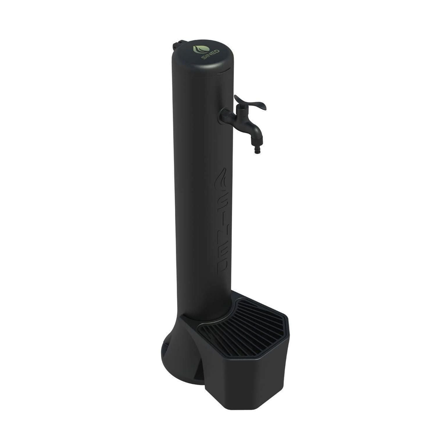 Fontana Nera Per Esterni Con Secchiello Da 5 Litri Design Elegante e Materiali Resistenti Acquista Ora Per Un Giardino Moderno e Funzionale