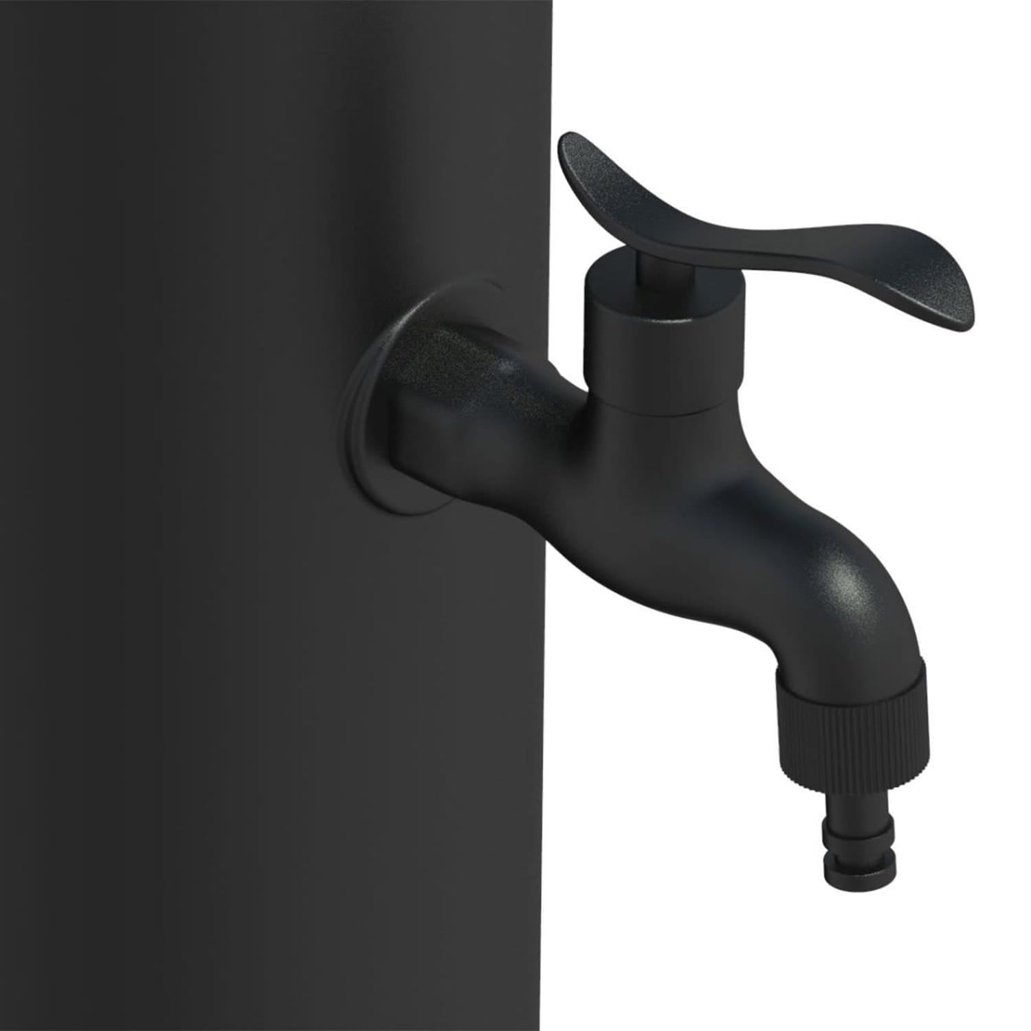 Fontana Nera Per Esterni Con Secchiello Da 5 Litri Design Elegante e Materiali Resistenti Acquista Ora Per Un Giardino Moderno e Funzionale