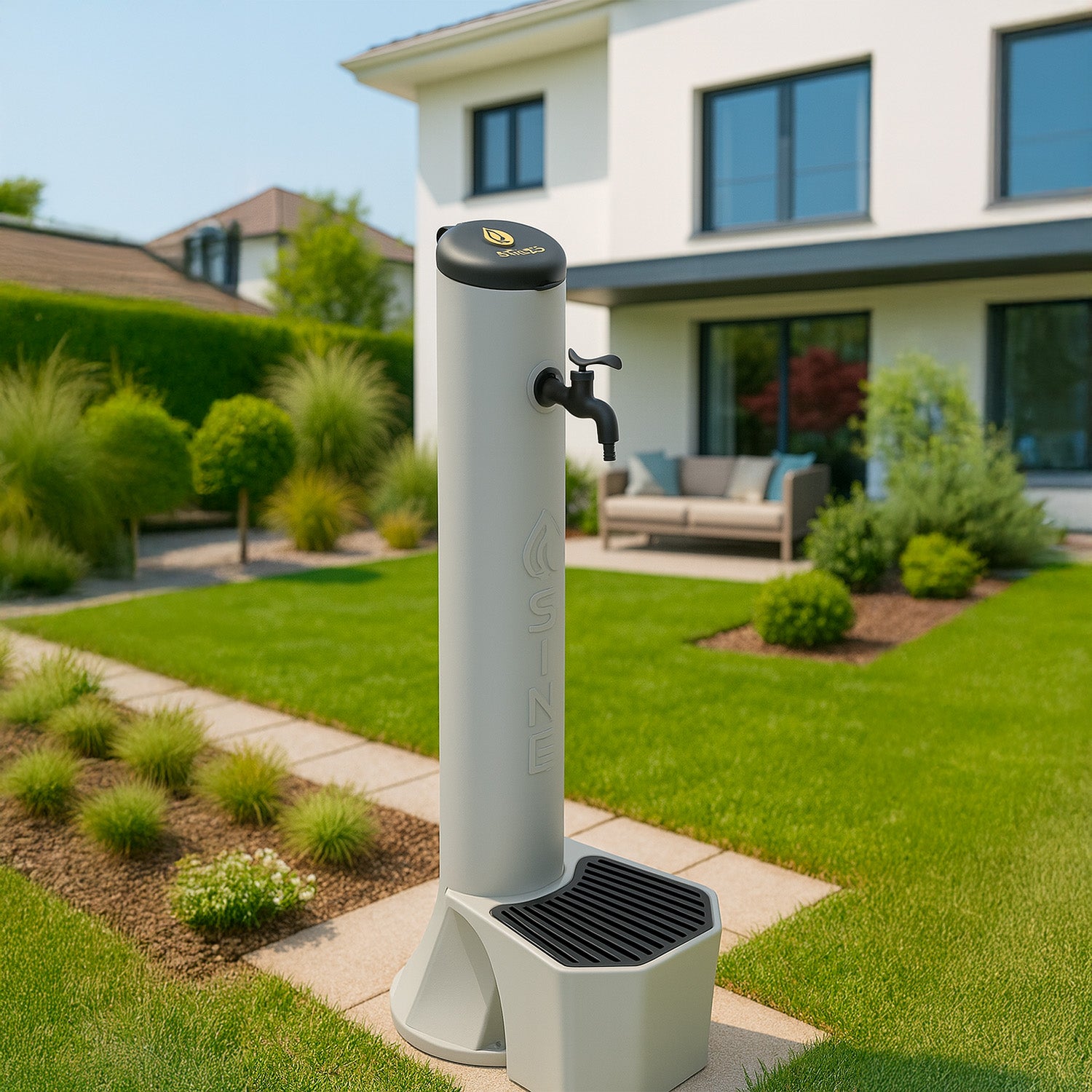 Fontana Tortora Per Esterno Con Secchiello Da 5l Eleganza e Durabilita Per Il Tuo Giardino