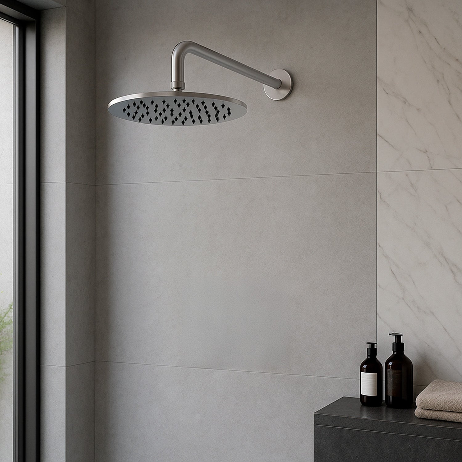 Soffione doccia inox 25 cm eleganza e qualita per il tuo bagno