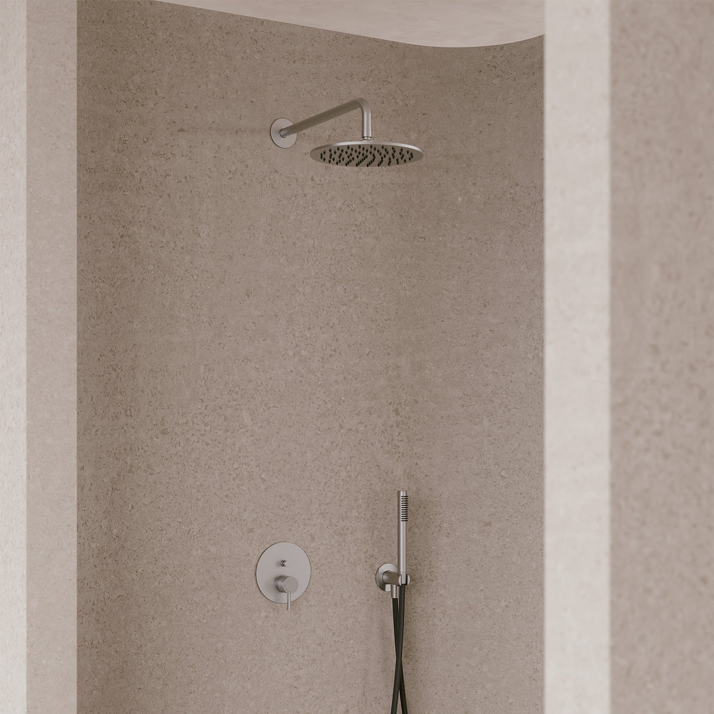 Soffione doccia inox 25 cm eleganza e qualita per il tuo bagno