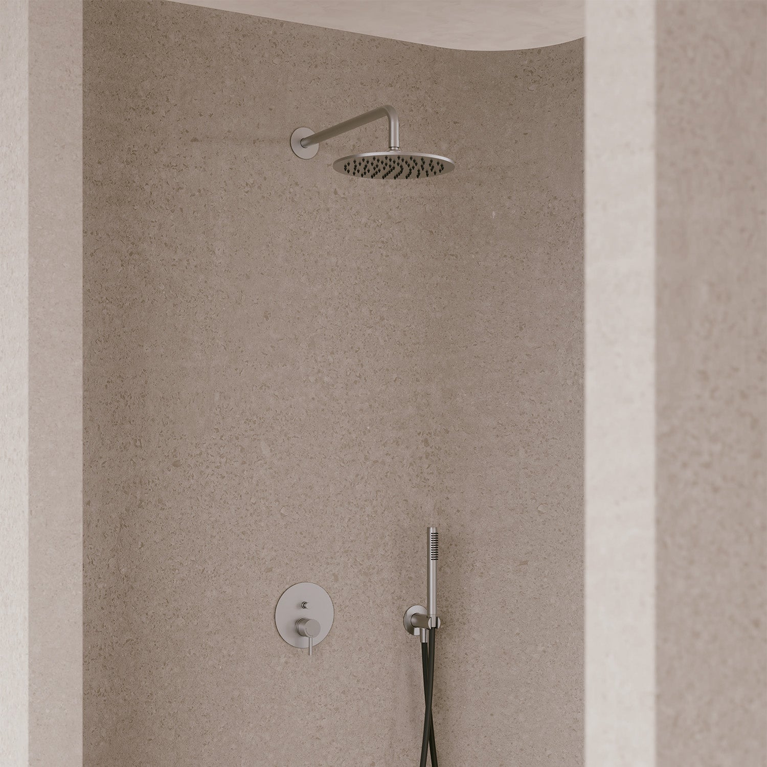 Soffione doccia inox 25 cm eleganza e qualita per il tuo bagno