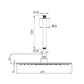 Kit soffione doccia 25 cm inox con braccio soffitto eleganza