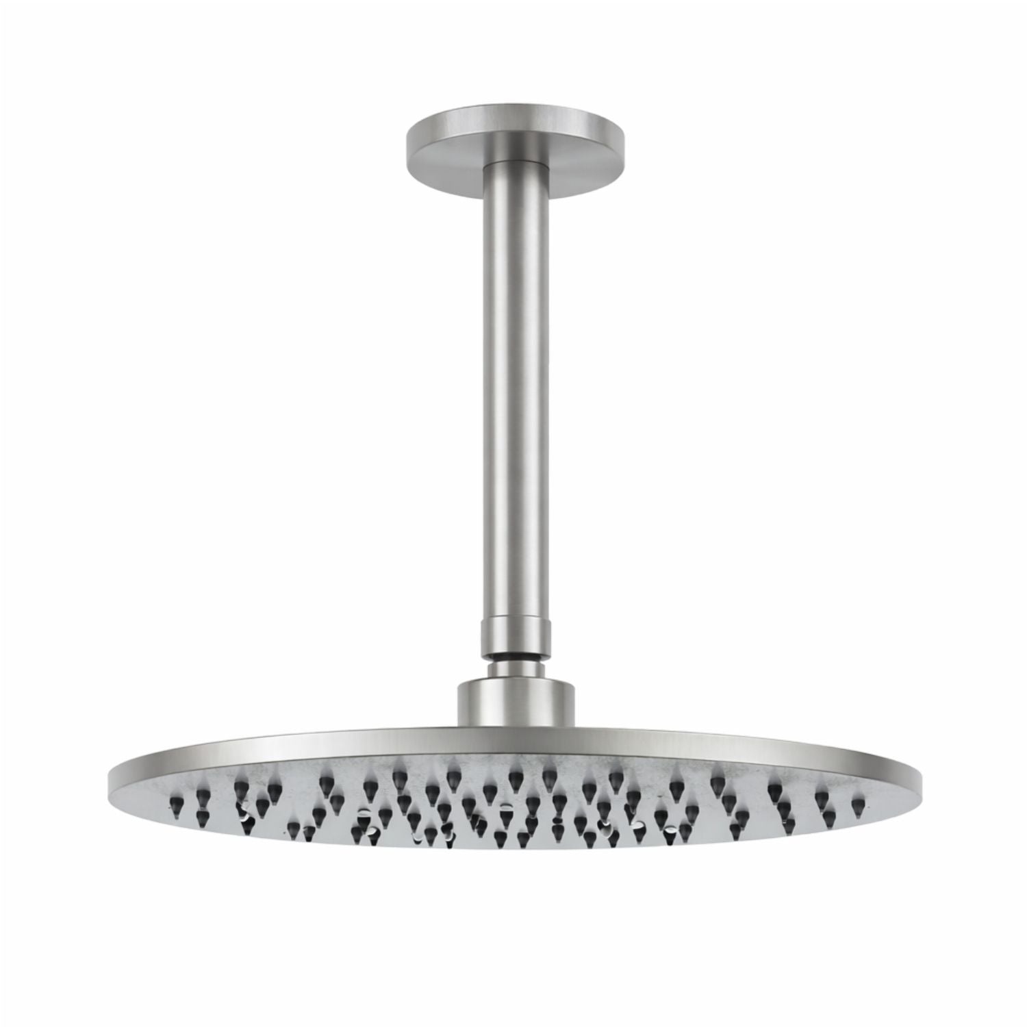 kit soffione soffitto 30 cm inox gun metal eleganza e durata
