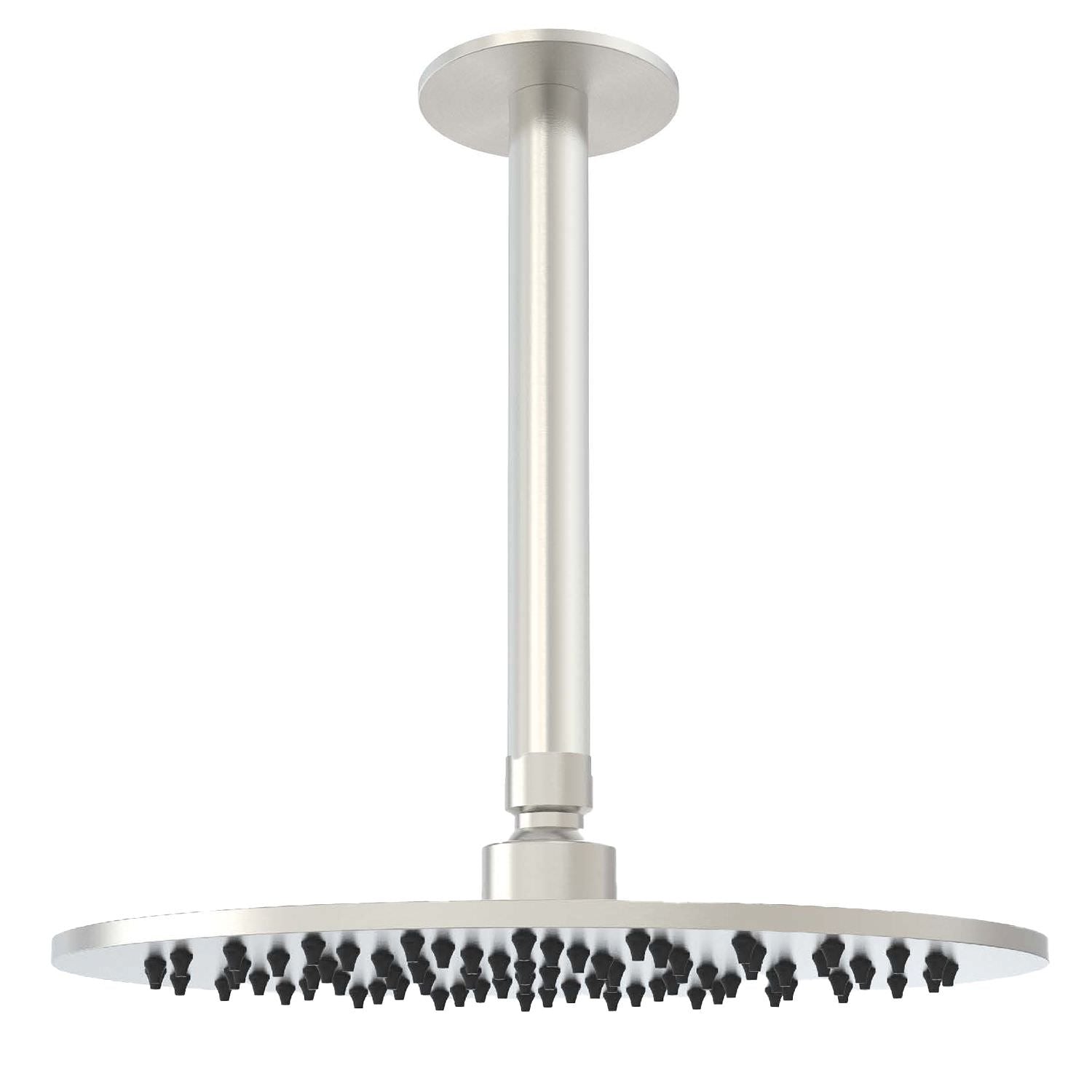 Kit soffione inox 25 cm per soffitto eleganza e funzionalita per ambienti moderni