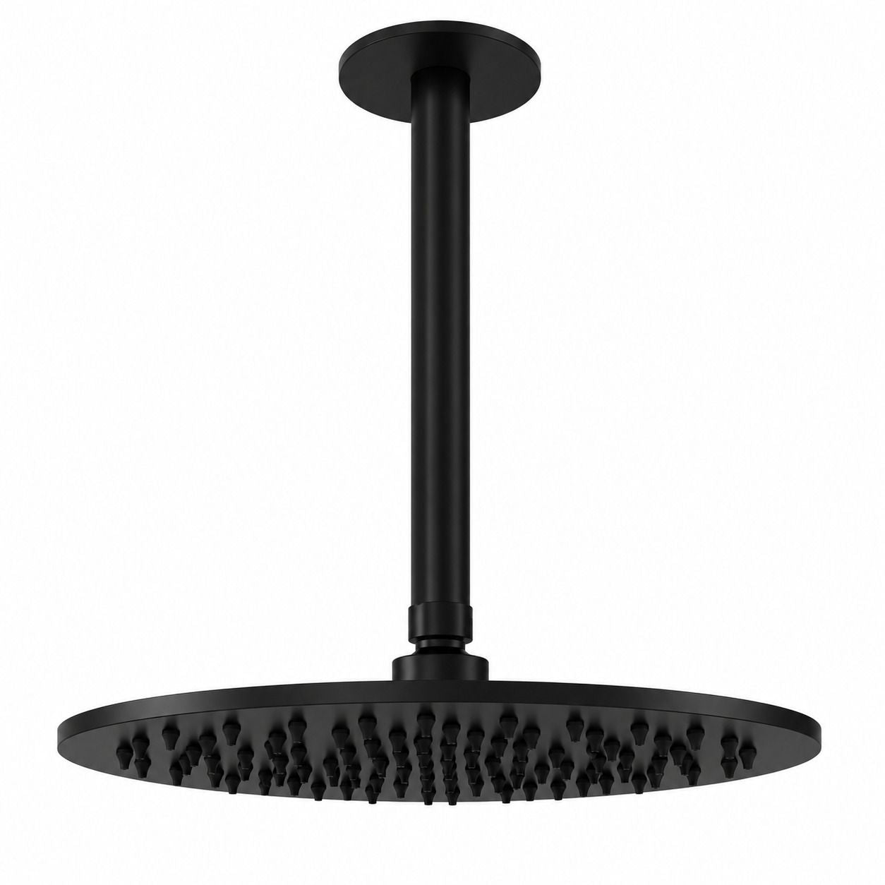Kit soffione nero 25 cm soffitto eleganza e funzionalita