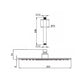 kit doccia soffitto sined levante 30 cm inox gun metal