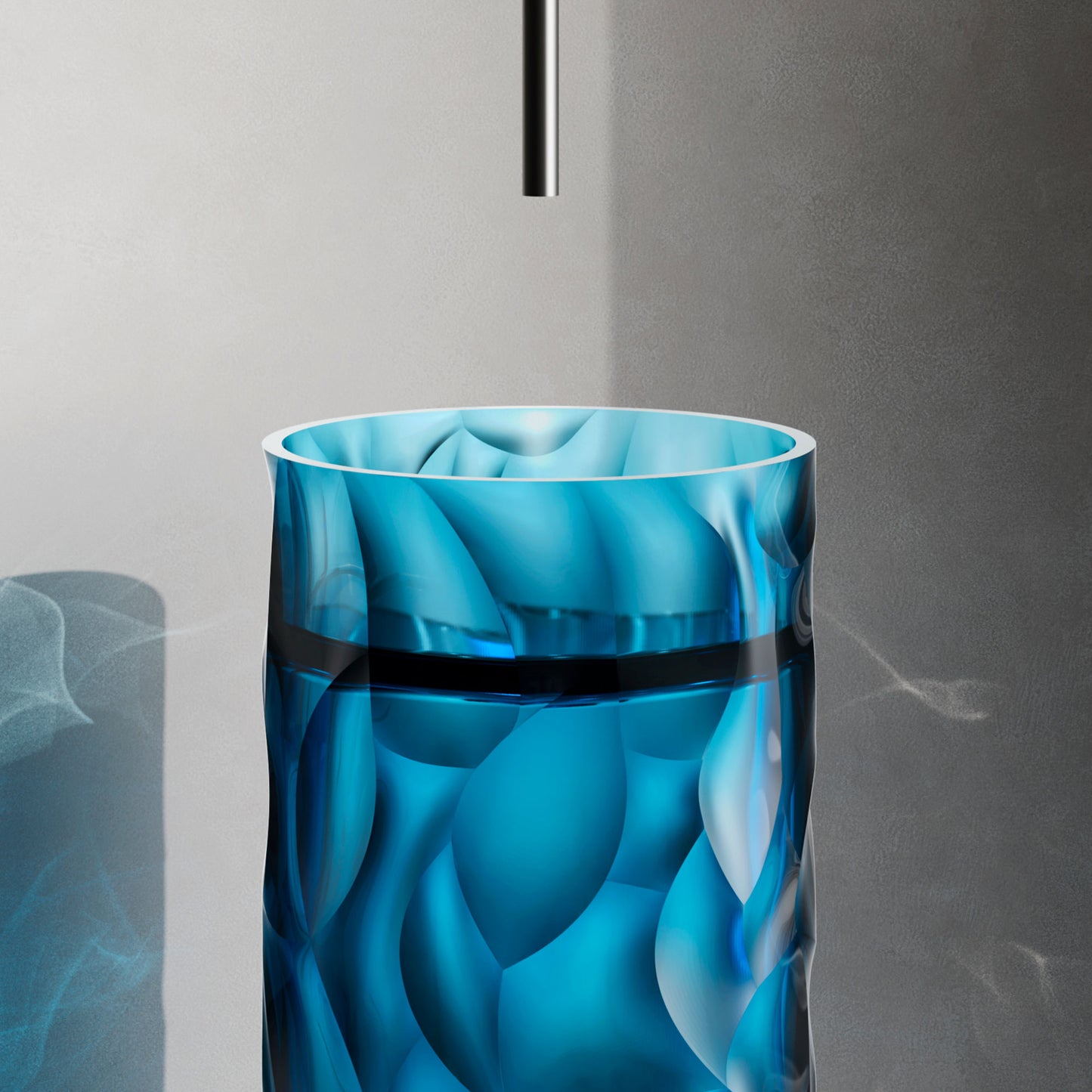 lavandino sined zefiro blu design elegante resistente e mode