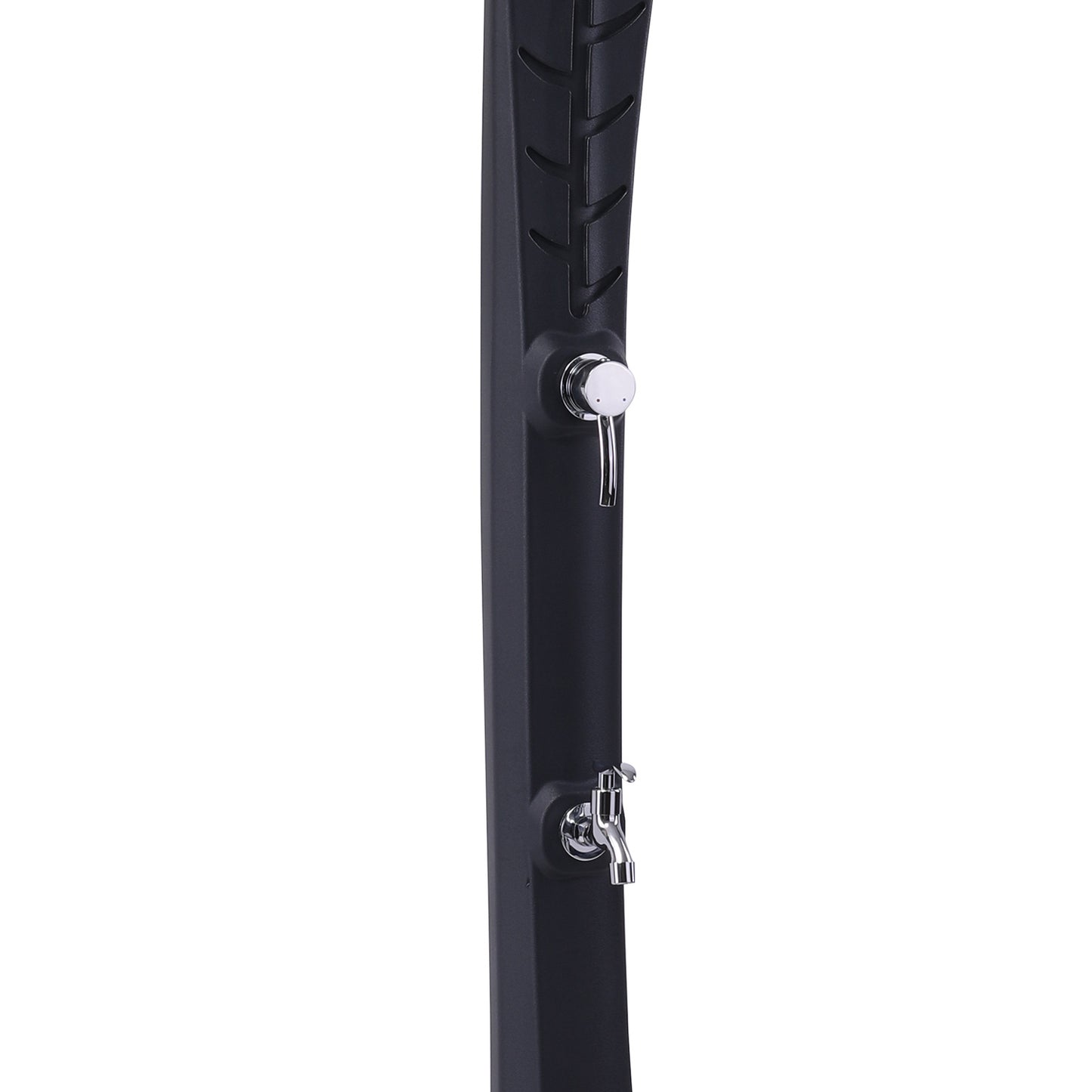 Doccia Solare Nera Con Design Foglie Di Palma 35l