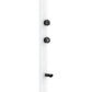 Doccia In Alluminio Bianca Con Soffione Led 3 Getti