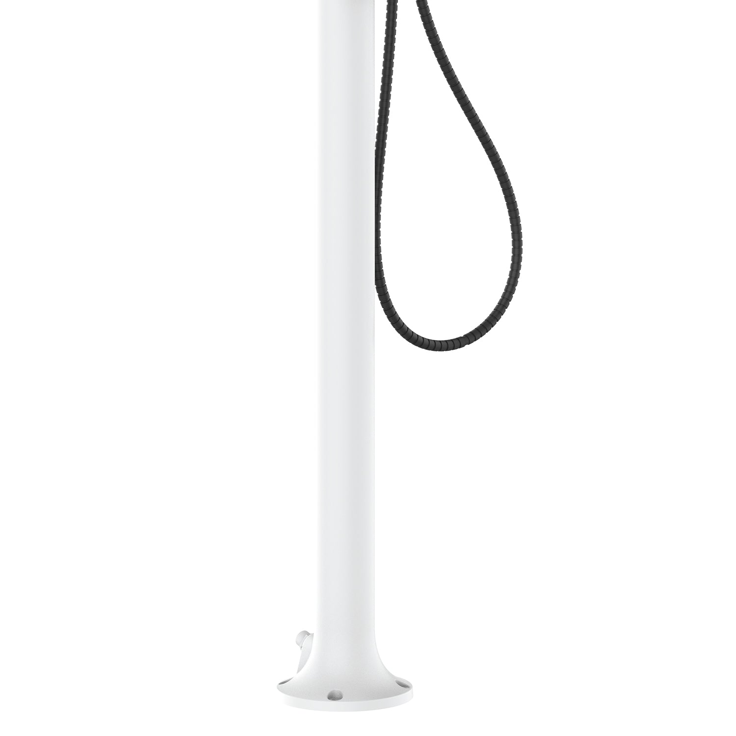 Doccia Bianca In Alluminio Con Doccino e Soffione Lcd