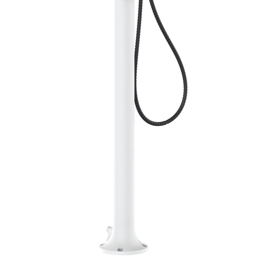 Doccia Bianca In Alluminio Con Doccino e Soffione Lcd