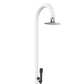 Doccia Luna Alu Bianca Con Soffione Led e Doccino
